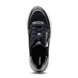 Aetrex Leigh Sneaker (Women) - Black Athletic - Casual - Lace Up - The Heel Shoe Fitters
