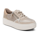 Aetrex Leigh Sneaker (Women) - Tan Athletic - Casual - Lace Up - The Heel Shoe Fitters