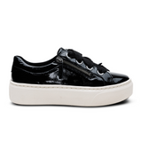 Aetrex Aubrey Sneaker (Women) - Black Patent Athletic - Casual - Lace Up - The Heel Shoe Fitters