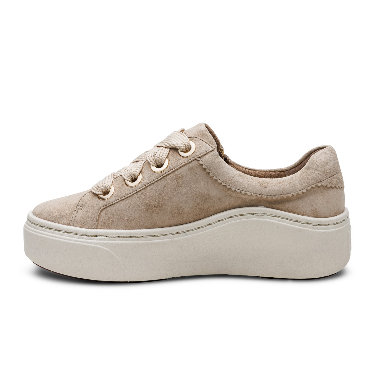 Aetrex Aubrey Sneaker (Women) - Tan Athletic - Casual - Lace Up - The Heel Shoe Fitters