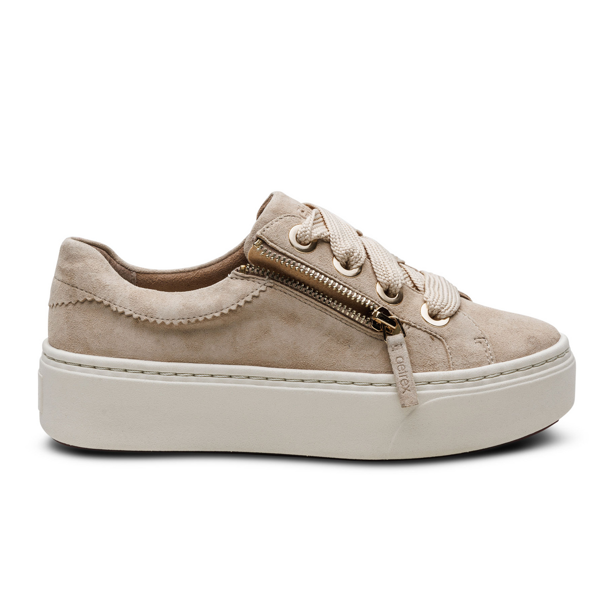 Aetrex Aubrey Sneaker (Women) - Tan Athletic - Casual - Lace Up - The Heel Shoe Fitters