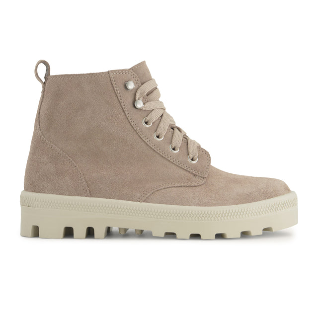 Naot Canoe Boot (Women) - Almond Suede Boots - Casual - Low - The Heel Shoe Fitters