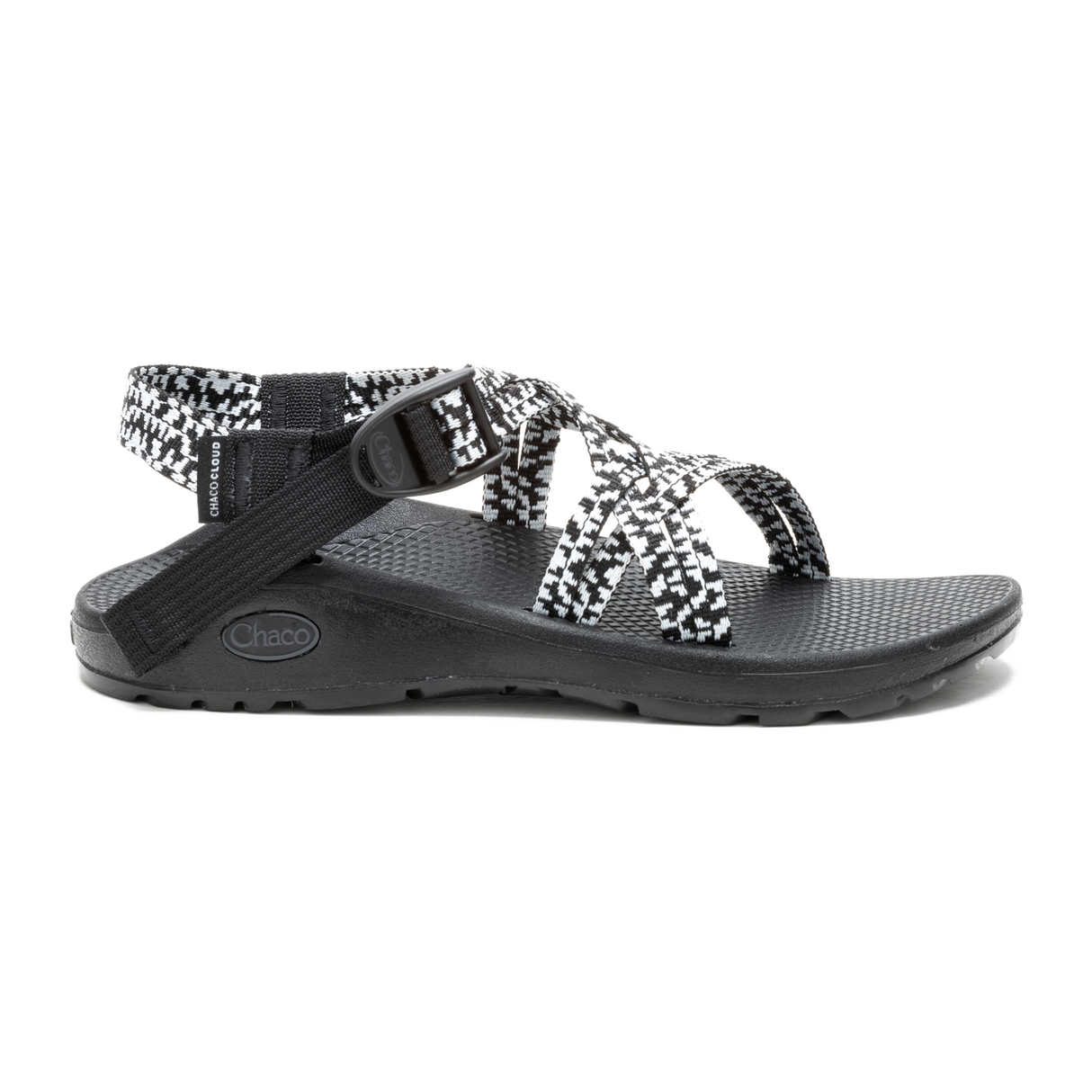 Chaco Z/Cloud X Active Sandal (Women) - Pixel B&W Sandals - Active - The Heel Shoe Fitters