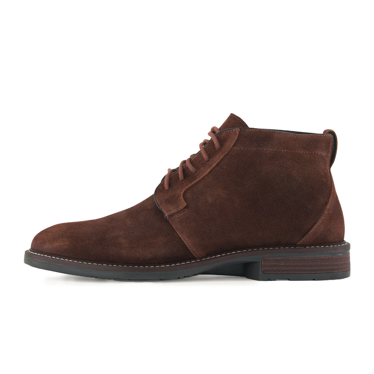 Naot Commander Ankle Boot (Men) - Seal Brown Suede Boots - Casual - Mid - The Heel Shoe Fitters