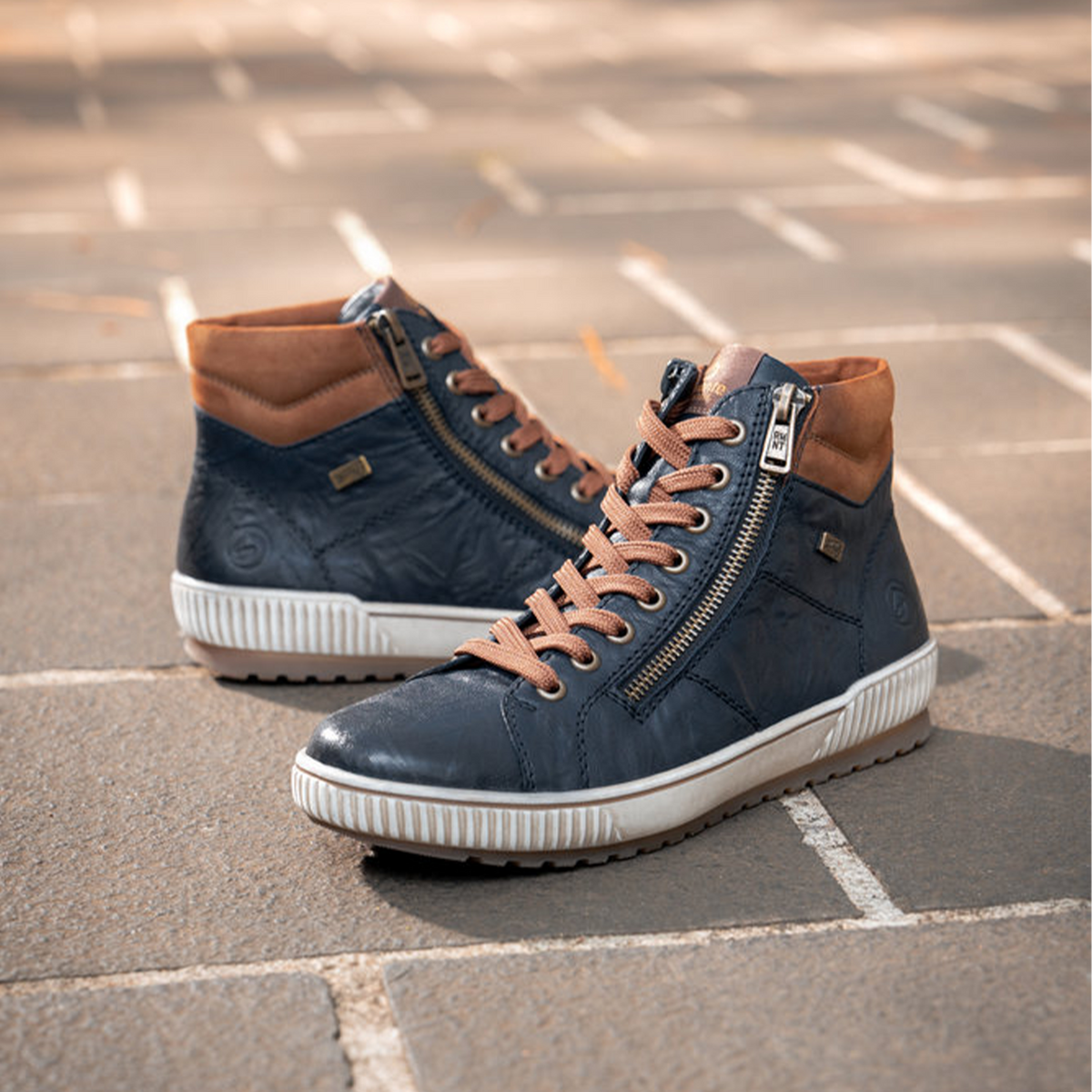 Remonte Maditta D0772 Sneaker Boot (Women) - Mare/Reh/Mare Athletic - Casual - Lace Up - The Heel Shoe Fitters