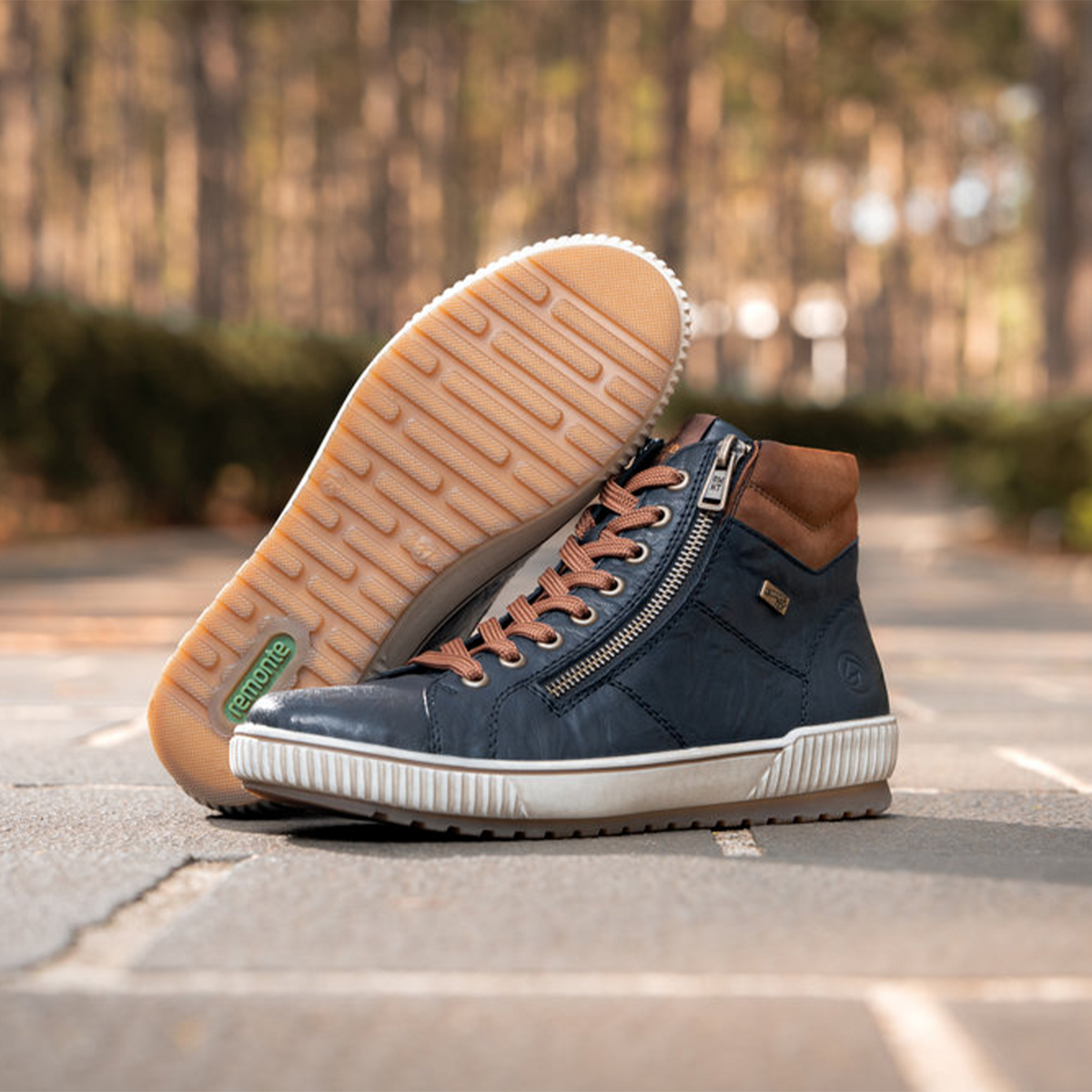 Remonte Maditta D0772 Sneaker Boot (Women) - Mare/Reh/Mare Athletic - Casual - Lace Up - The Heel Shoe Fitters
