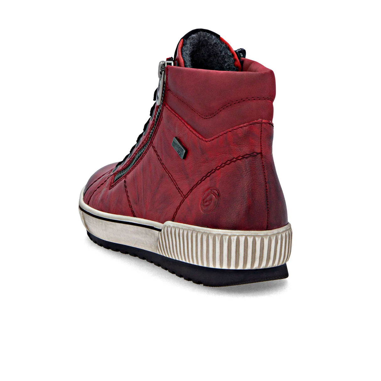 Remonte D0772 Maditta Sneaker Boot (Women) - Mohn/Rot Athletic - Casual - Lace Up - The Heel Shoe Fitters