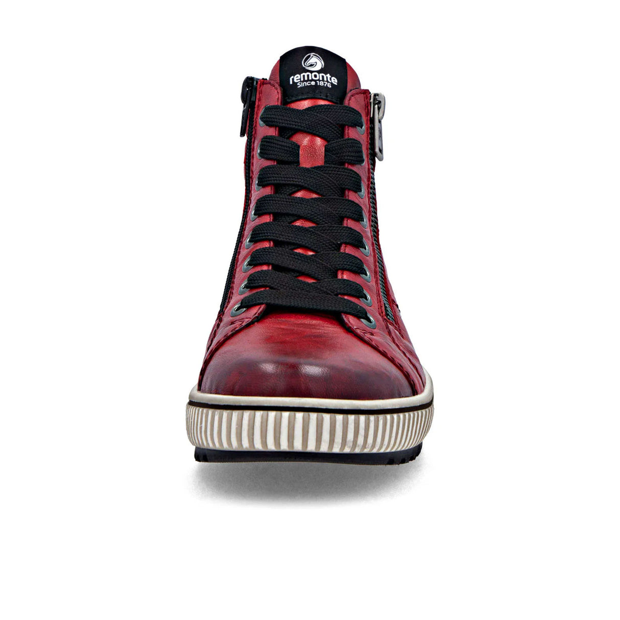 Remonte D0772 Maditta Sneaker Boot (Women) - Mohn/Rot Athletic - Casual - Lace Up - The Heel Shoe Fitters