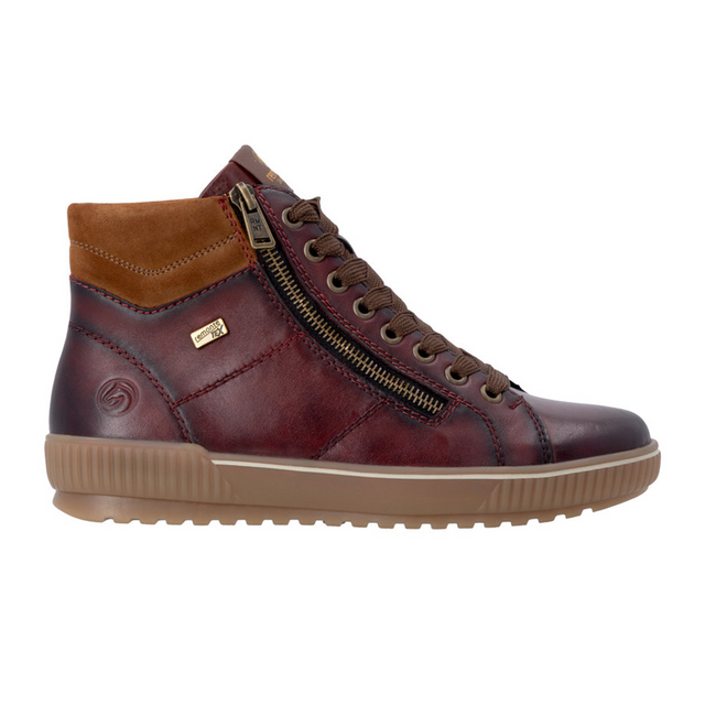 Remonte Maditta D0772 Sneaker Boot (Women) - Vino/Reh/Vinorosso Athletic - Casual - Lace Up - The Heel Shoe Fitters