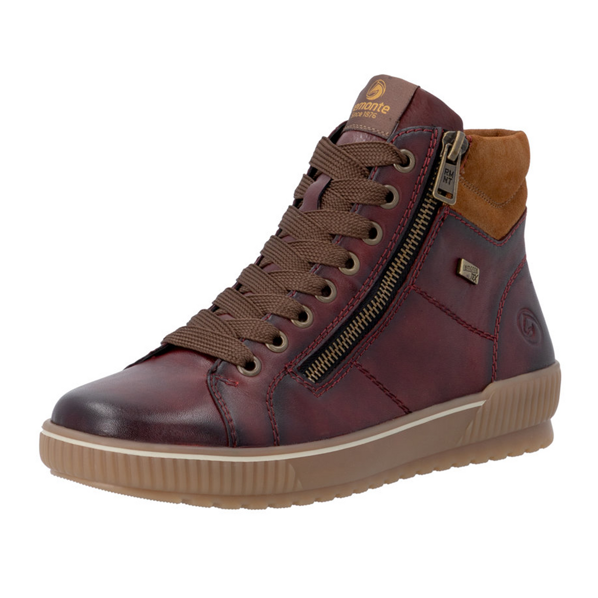 Remonte Maditta D0772 Sneaker Boot (Women) - Vino/Reh/Vinorosso Athletic - Casual - Lace Up - The Heel Shoe Fitters
