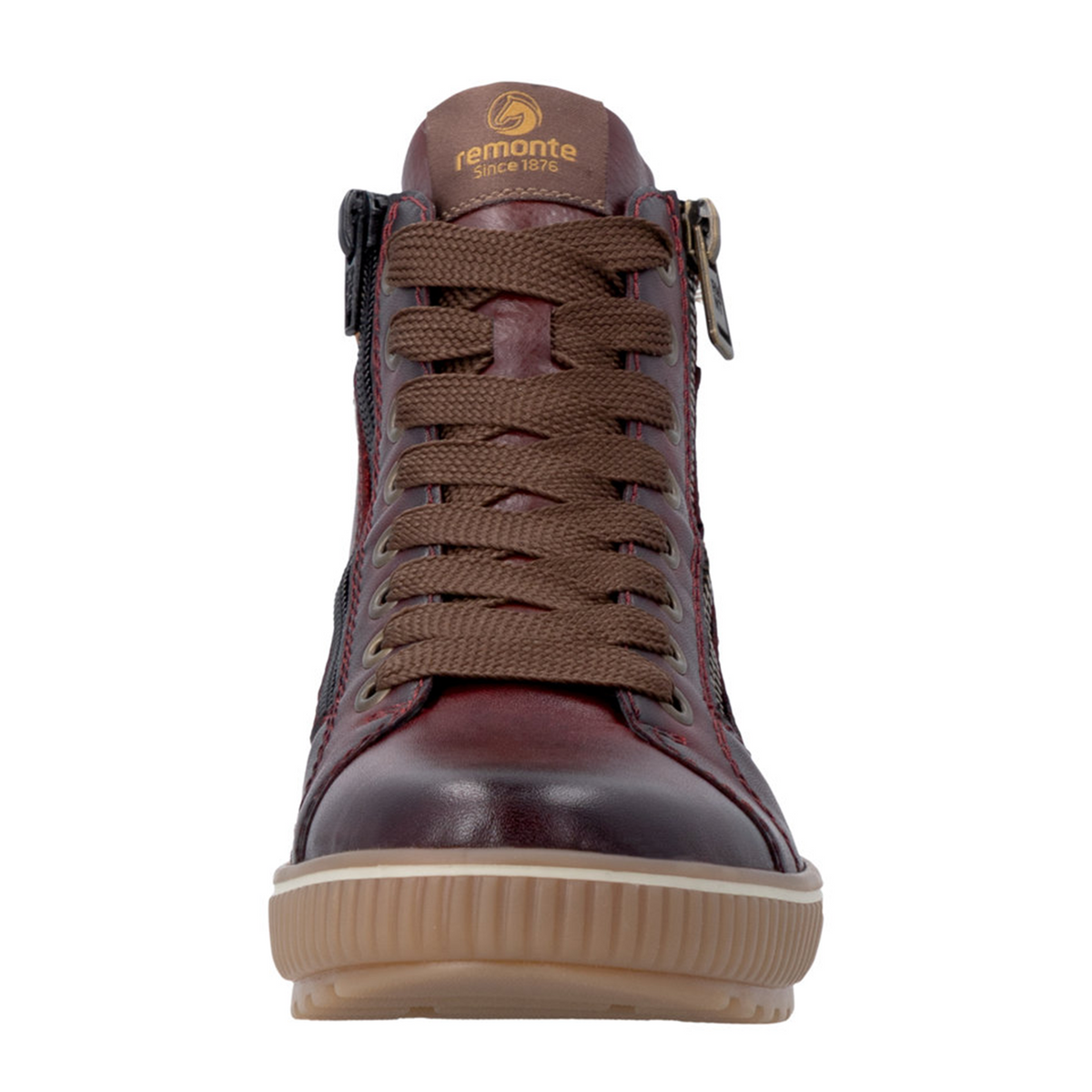Remonte Maditta D0772 Sneaker Boot (Women) - Vino/Reh/Vinorosso Athletic - Casual - Lace Up - The Heel Shoe Fitters