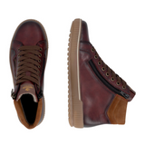 Remonte Maditta D0772 Sneaker Boot (Women) - Vino/Reh/Vinorosso Athletic - Casual - Lace Up - The Heel Shoe Fitters