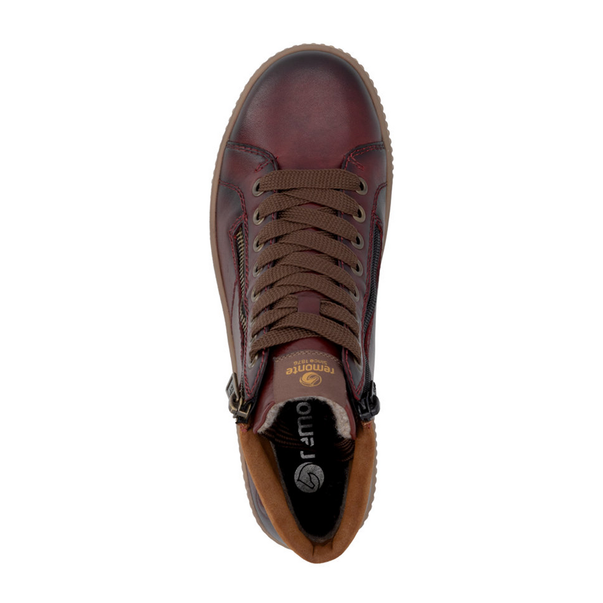 Remonte Maditta D0772 Sneaker Boot (Women) - Vino/Reh/Vinorosso Athletic - Casual - Lace Up - The Heel Shoe Fitters