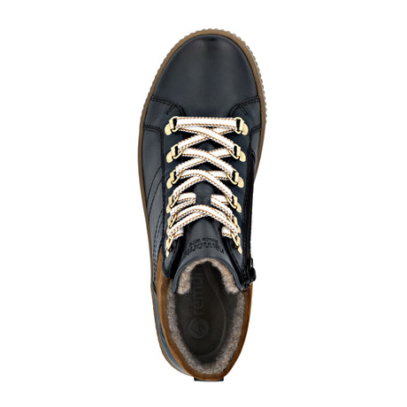 Remonte D0781 Maditta Sneaker Boot (Women) - Pazifik/Reh Athletic - Casual - Lace Up - The Heel Shoe Fitters