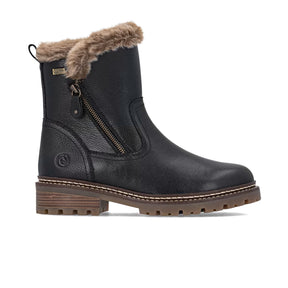 Remonte Stefanie 83 Boot (Women) - Schwarz/Steppe Castor Boots - Casual - Mid - The Heel Shoe Fitters