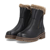 Remonte D0B83 Stefanie Boot (Women) - Schwarz/Steppe Castor Boots - Casual - Mid - The Heel Shoe Fitters