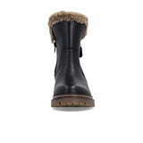 Remonte D0B83 Stefanie Boot (Women) - Schwarz/Steppe Castor Boots - Casual - Mid - The Heel Shoe Fitters