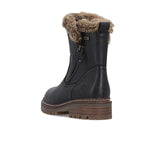 Remonte D0B83 Stefanie Boot (Women) - Schwarz/Steppe Castor Boots - Casual - Mid - The Heel Shoe Fitters