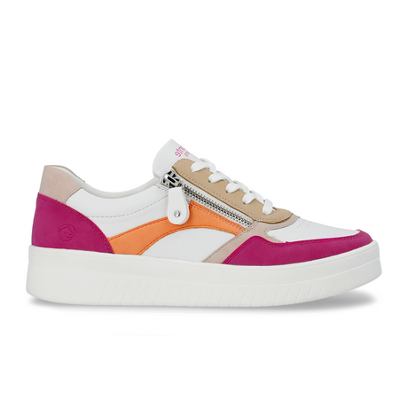 Remonte Kendra D0J01 Sneaker (Women) - Magenta/Weiss/Rose/Tan Athletic - Casual - Lace Up - The Heel Shoe Fitters