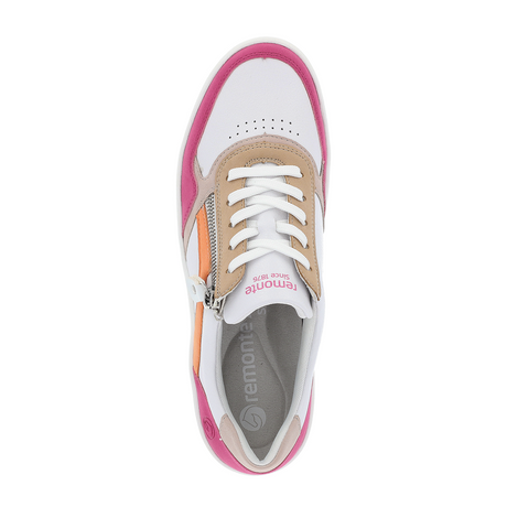 Remonte Kendra D0J01 Sneaker (Women) - Magenta/Weiss/Rose/Tan Athletic - Casual - Lace Up - The Heel Shoe Fitters