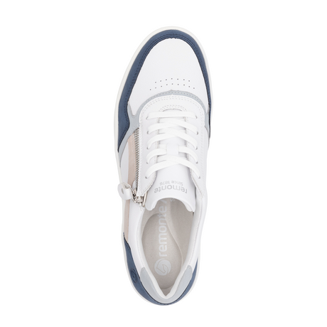 Remonte Kendra D0J01 Sneaker (Women) - Jeans/Weiss/Bleu/Rose Athletic - Casual - Lace Up - The Heel Shoe Fitters