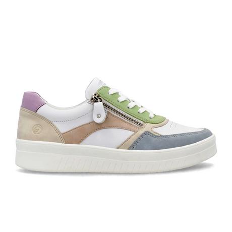 Remonte Kendra D0J01 Sneaker (Women) - Bleu/Weiss/Crema/Rose Athletic - Casual - Lace Up - The Heel Shoe Fitters