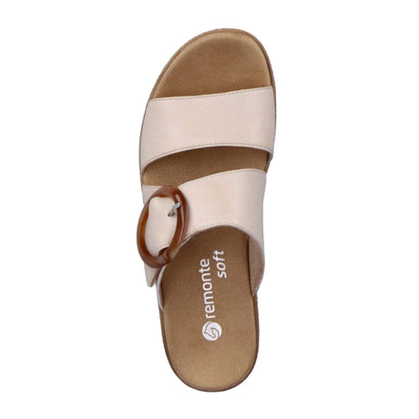 Remonte Jocelyn D0Q51-80 Slide Sandal (Women) - Kreide/Pebble Sandals - Slide - The Heel Shoe Fitters