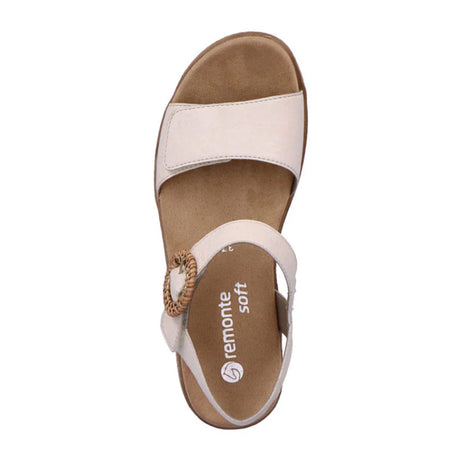 Remonte Jocelyn D0Q52 Flatform Backstrap Sandal (Women) - Porzellan Sandals - Backstrap - The Heel Shoe Fitters