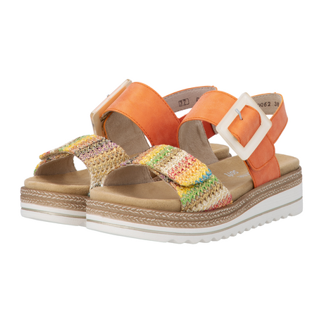 Remonte Jocelyn 62 Backstrap Sandal (Women) - Orange Sandal - Backstrap - The Heel Shoe Fitters