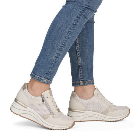 Remonte Eleni 19 Sneaker (Women) - White Athletic - Casual - Lace Up - The Heel Shoe Fitters