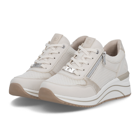 Remonte Eleni 19 Sneaker (Women) - White Athletic - Casual - Lace Up - The Heel Shoe Fitters