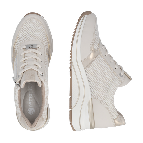 Remonte Eleni 19 Sneaker (Women) - White Athletic - Casual - Lace Up - The Heel Shoe Fitters