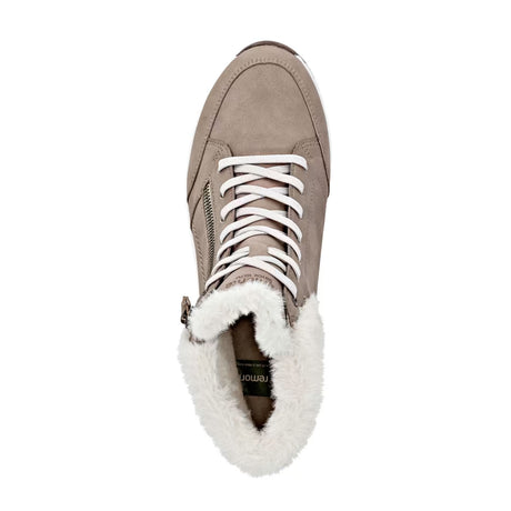 Remonte Eleni D0T77 Sneaker Boot (Women) - Camel/Cotton Boots - Casual - Mid - The Heel Shoe Fitters