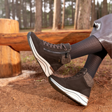 Remonte Eleni 77 Sneaker Boot (Women) - Cigarre/Ginger Athletic - Casual - Lace Up - The Heel Shoe Fitters
