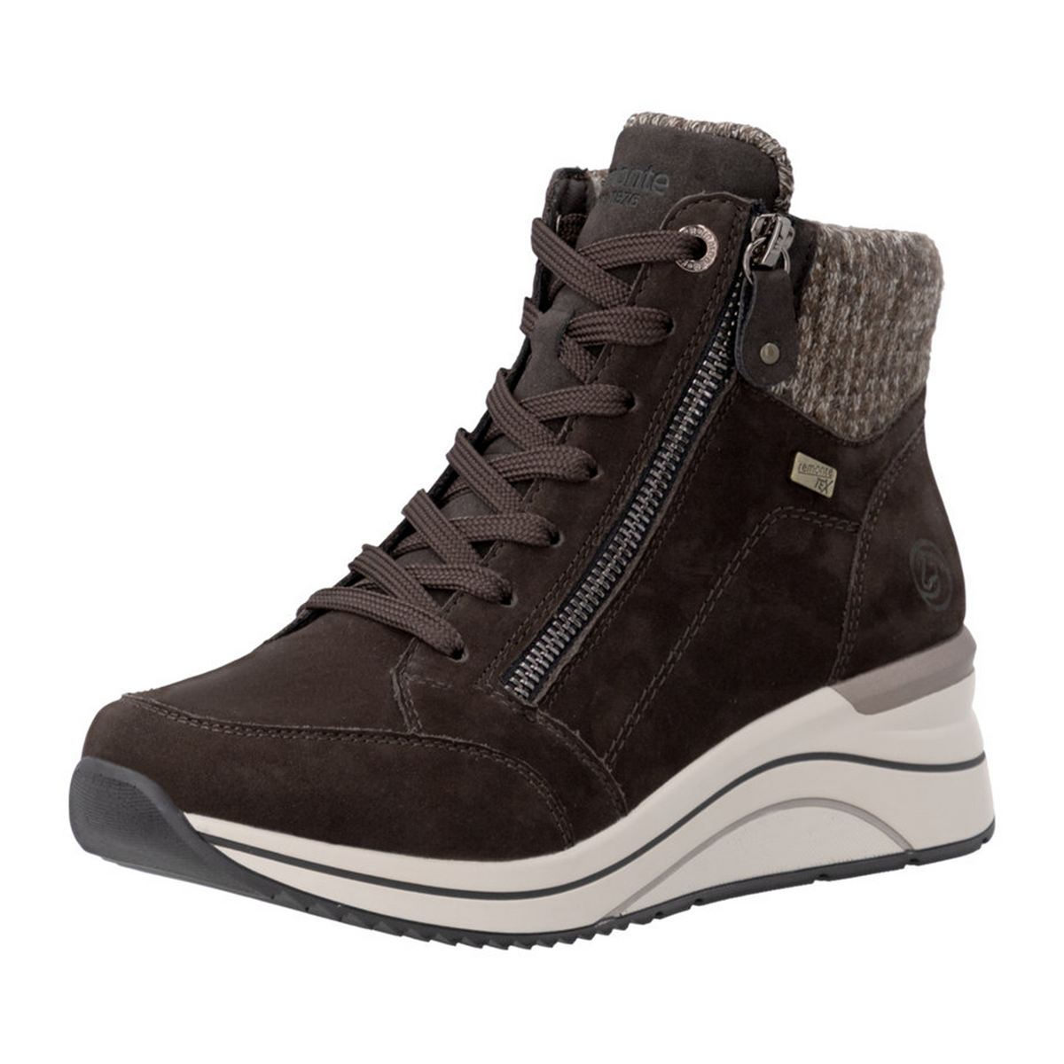 Remonte Eleni 77 Sneaker Boot (Women) - Cigarre/Ginger Athletic - Casual - Lace Up - The Heel Shoe Fitters