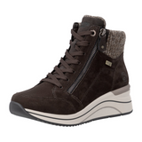 Remonte Eleni 77 Sneaker Boot (Women) - Cigarre/Ginger Athletic - Casual - Lace Up - The Heel Shoe Fitters