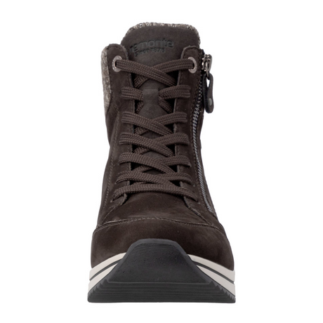 Remonte Eleni 77 Sneaker Boot (Women) - Cigarre/Ginger Athletic - Casual - Lace Up - The Heel Shoe Fitters
