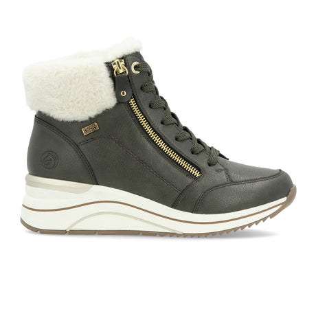 Remonte Eleni D0T77-52 Sneaker Boot (Women) - Leaf/Cotton Boots - Casual - Mid - The Heel Shoe Fitters