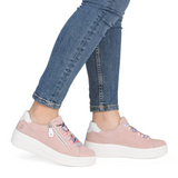 Remonte Julika 06 Sneaker (Women) - Pink Athletic - Casual - Lace Up - The Heel Shoe Fitters
