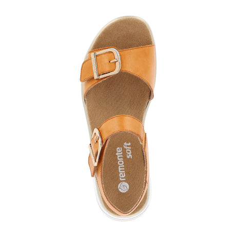 Remonte Jocelyn D1J51-38 Sandal (Women) - Mandarin Lugano Sandals - Backstrap - The Heel Shoe Fitters