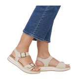 Remonte Jocelyn D1J51-80 Sandal (Women) - Kreide Lugano Sandals - Backstrap - The Heel Shoe Fitters