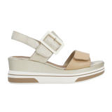 Remonte Sabine D1P50 Sandal (Women) - Cord/Muschel Lugano Sandals - Heel/Wedge - The Heel Shoe Fitters