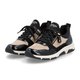 Remonte D1S02 Soraya Sneaker (Women) - Black/Jute/Schwarz Athletic - Casual - Lace Up - The Heel Shoe Fitters