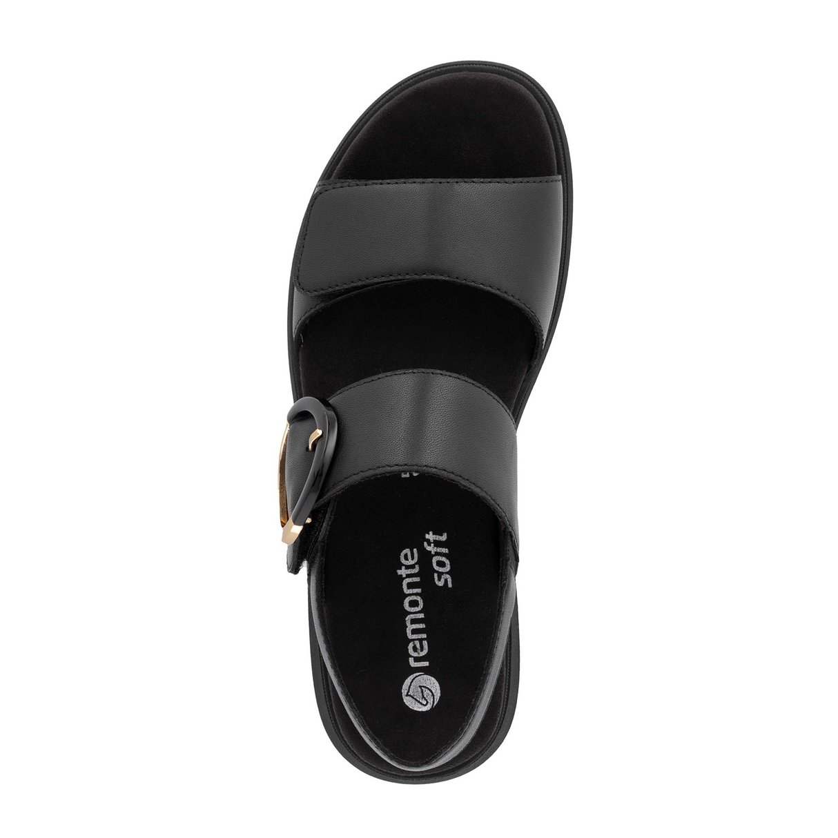 Remonte Jocelyn 50 Backstrap Sandal (Women) - Black Sandal - Backstrap - The Heel Shoe Fitters