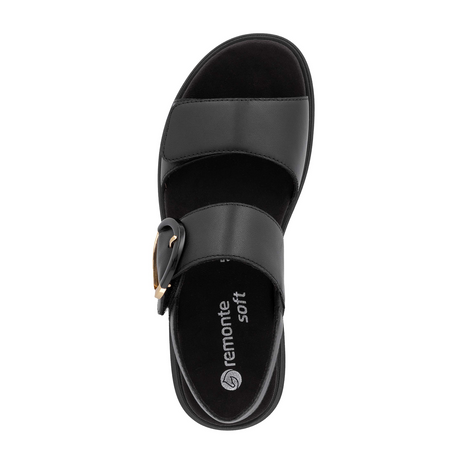 Remonte Jocelyn 50 Backstrap Sandal (Women) - Black Sandal - Backstrap - The Heel Shoe Fitters