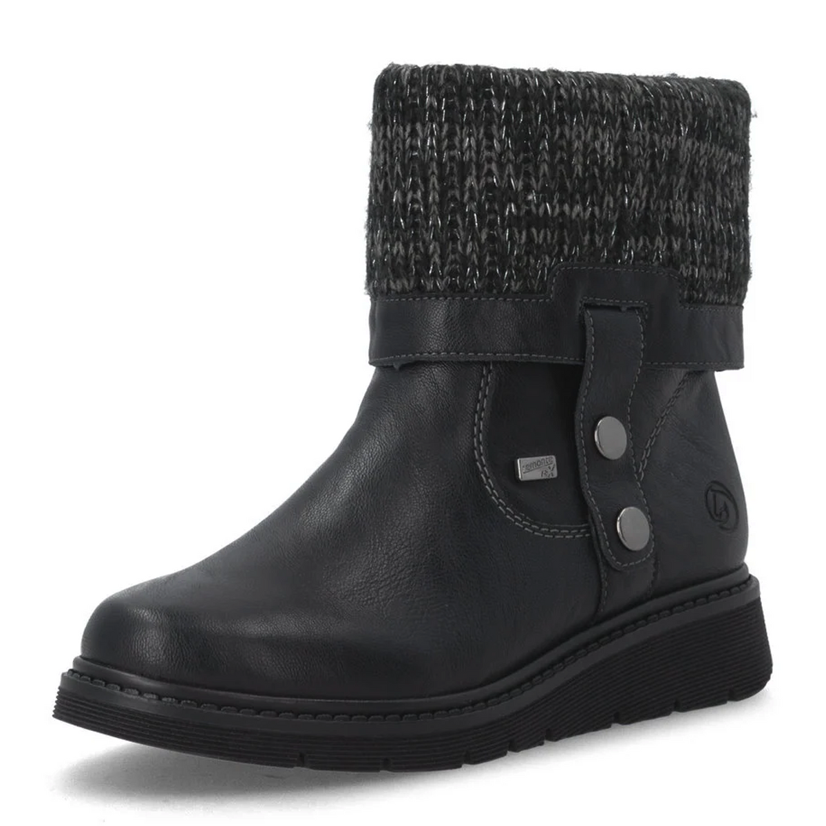 Remonte Marisol 76 Boot (Women) - Schwarz/Granit-Silber Boots - Casual - Low - The Heel Shoe Fitters