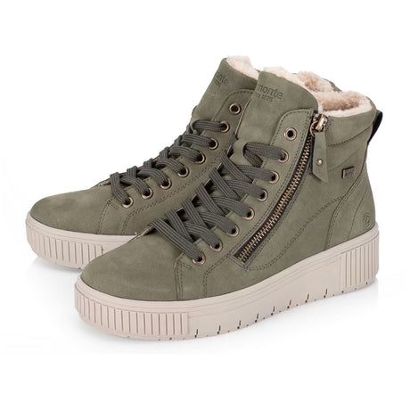 Remonte Bonnie D3B71 Sneaker Boot (Women) - Moor/Laine Corado Athletic - Casual - Lace Up - The Heel Shoe Fitters