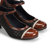 Dorking Rodin D8669 Heeled Mary Jane (Women) - Carcas/Napla/Suga Cafe Dress-Casual - Heels - The Heel Shoe Fitters