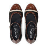 Dorking Rodin D8669 Heeled Mary Jane (Women) - Carcas/Napla/Suga Cafe Dress-Casual - Heels - The Heel Shoe Fitters