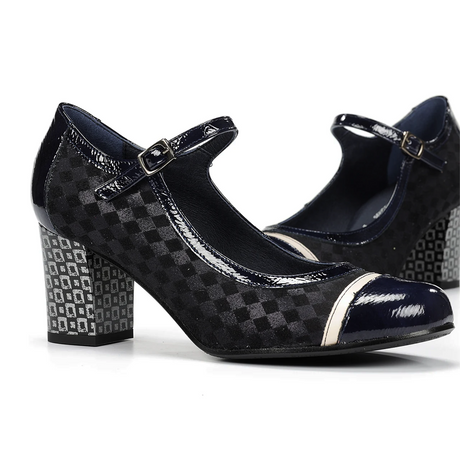 Dorking Rodin D8669 Heeled Mary Jane (Women) - Carcas/Napla/Suga Marino Dress-Casual - Heels - The Heel Shoe Fitters